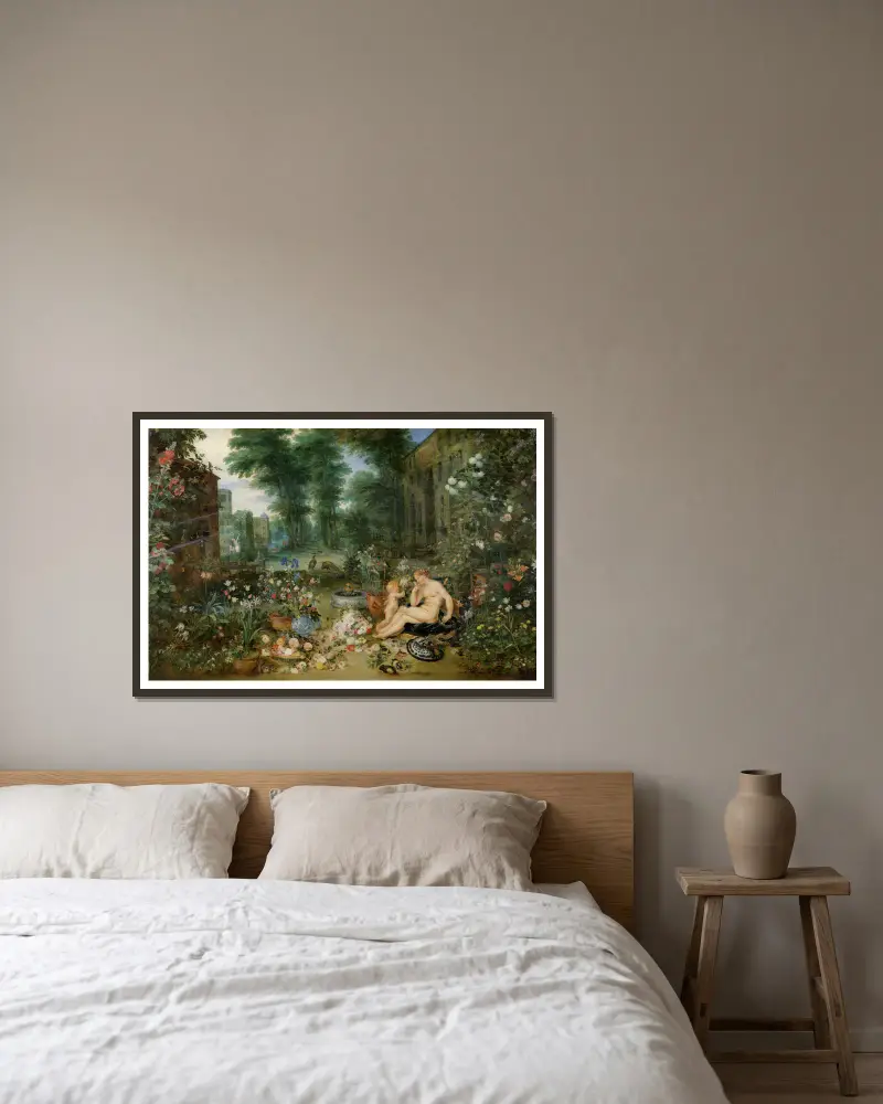 Alegoria zmysłu węchu, Peter Paul Rubens w ramie na ścianie