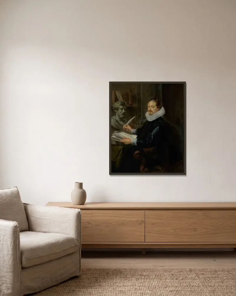 Jan-Gaspard Gevartius von Peter Paul Rubens gerahmt an einer Wand