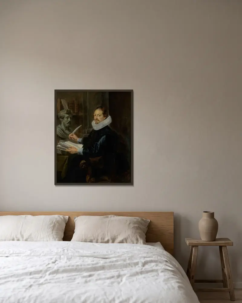 Jan-Gaspard Gevartius von Peter Paul Rubens gerahmt an einer Wand