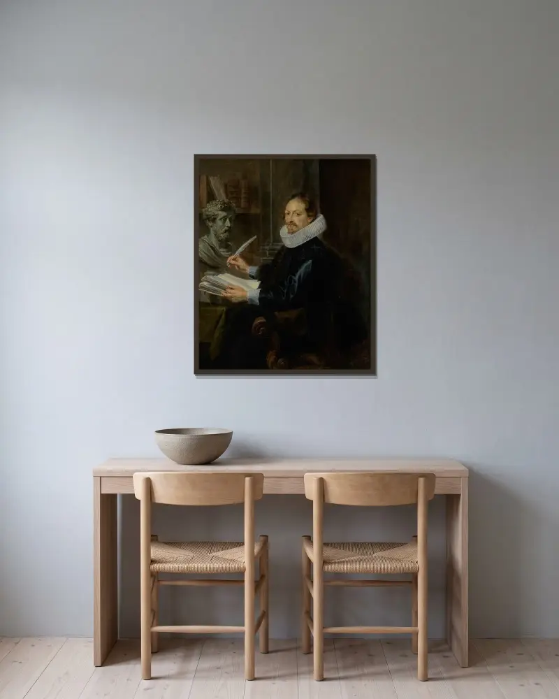 Jan-Gaspard Gevartius von Peter Paul Rubens gerahmt an einer Wand