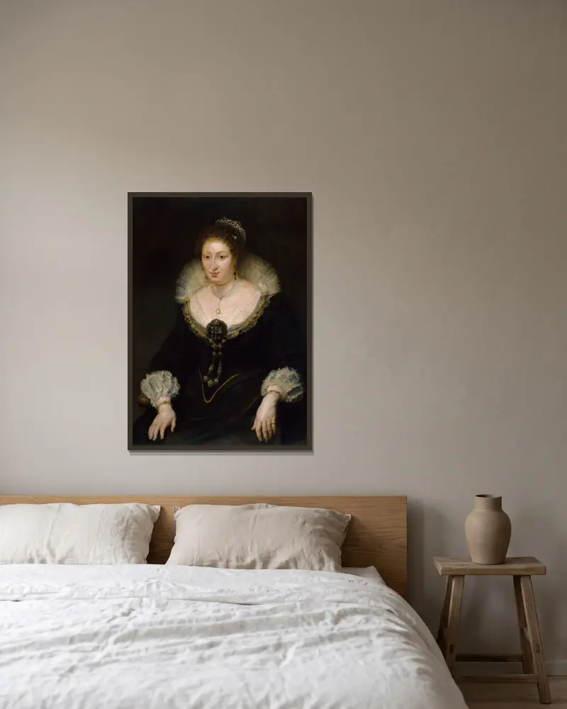 Lady Alethea Talbot, grevinna av Arundel av Peter Paul Rubens inramad på en vägg