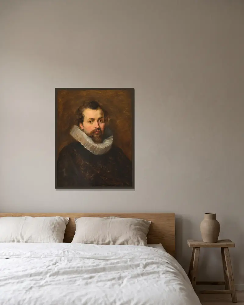Philippe Rubens, konstnärens bror av Peter Paul Rubens inramad på en vägg