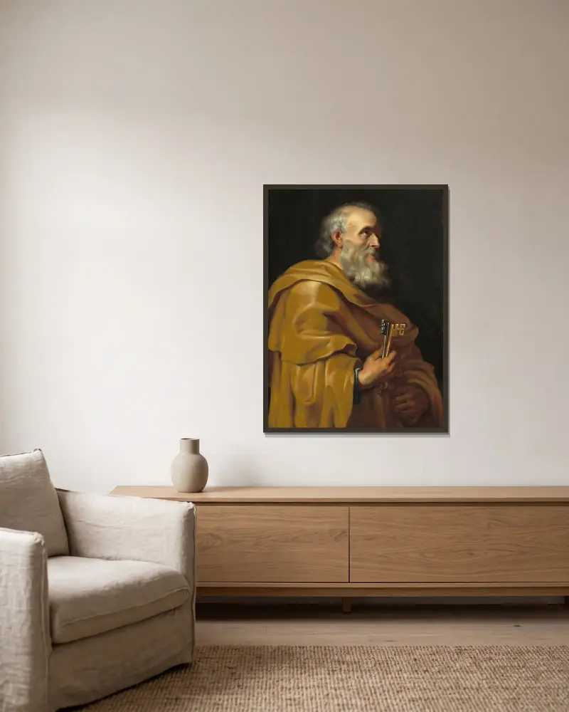 Święty Piotr, Peter Paul Rubens w ramie na ścianie