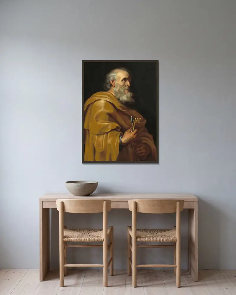 Święty Piotr, Peter Paul Rubens w ramie na ścianie