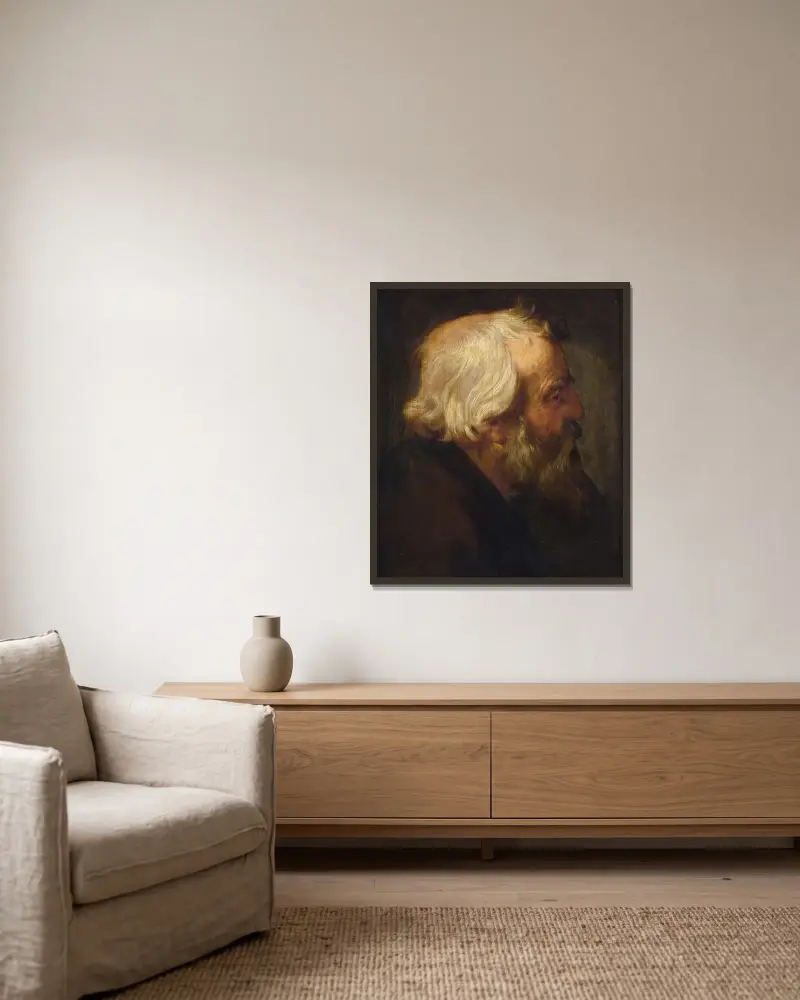 The Apostle Peter av Peter Paul Rubens inramad på en vägg