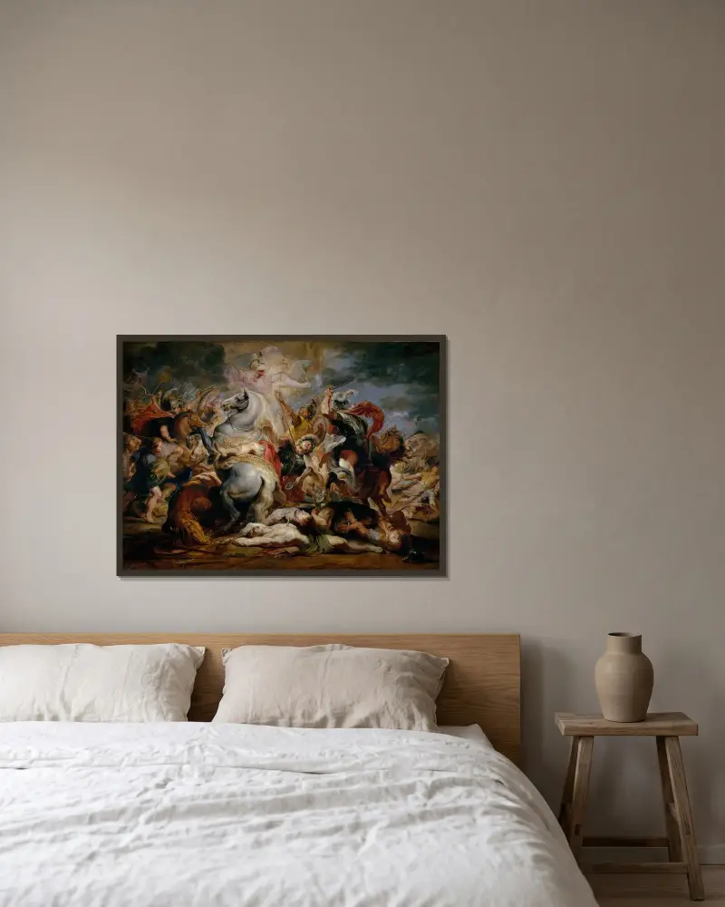 Śmierć Decjusza Musa, Peter Paul Rubens w ramie na ścianie