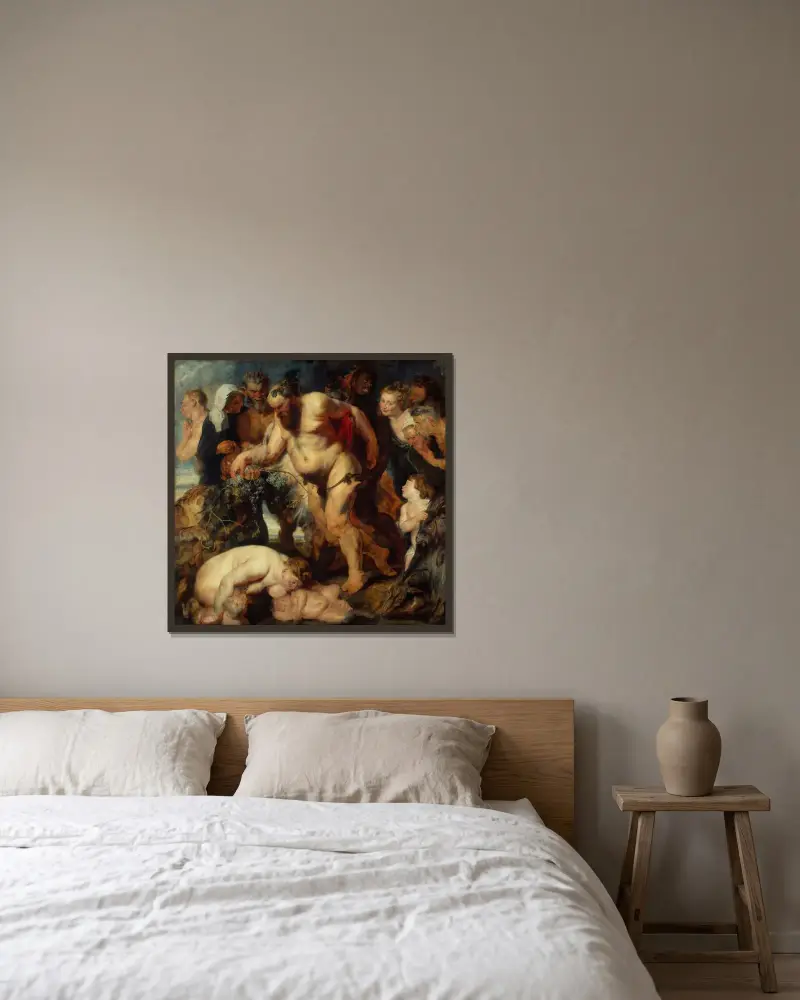 Opilý Silénus, Peter Paul Rubens v rámu na stěně