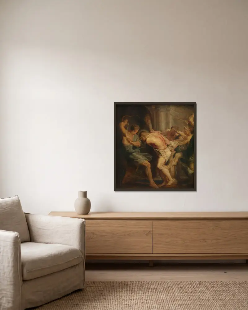 Biczowanie Chrystusa, Peter Paul Rubens w ramie na ścianie