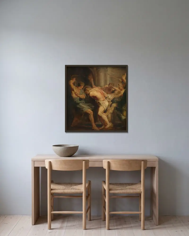 Biczowanie Chrystusa, Peter Paul Rubens w ramie na ścianie