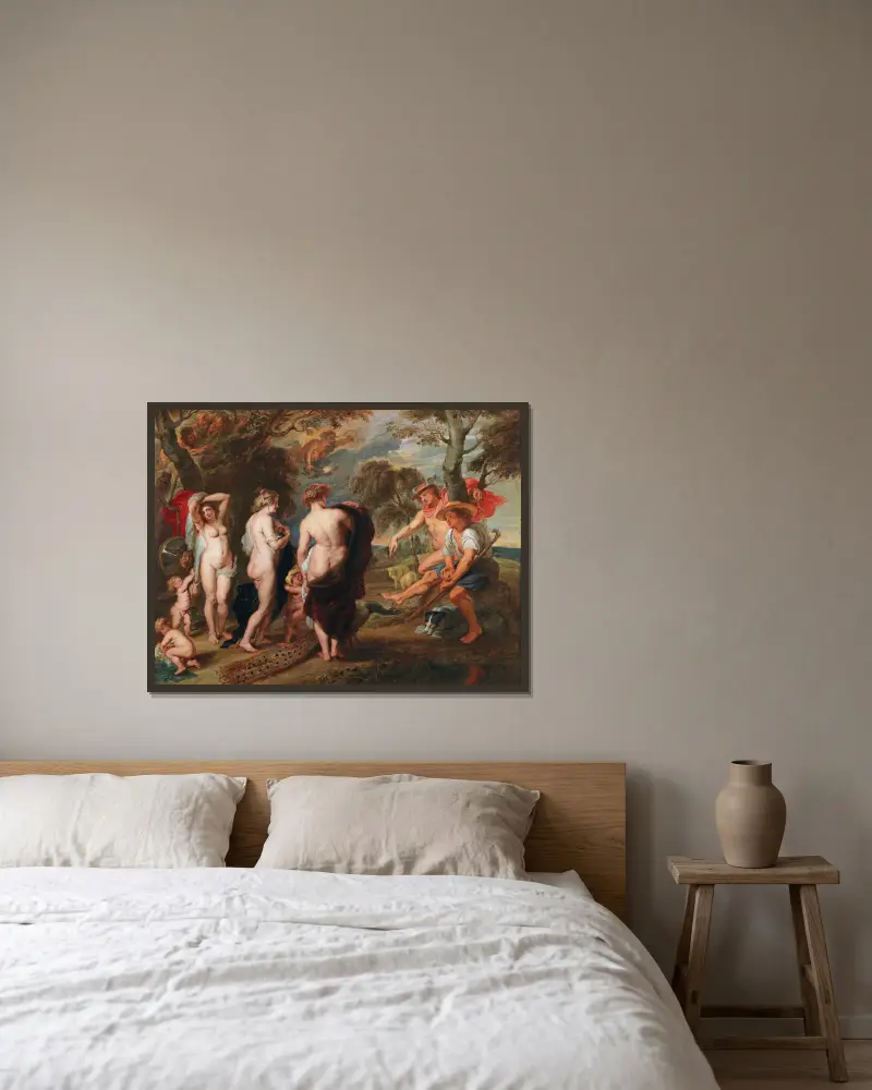 Sąd Parysa, Follower of Peter Paul Rubens w ramie na ścianie