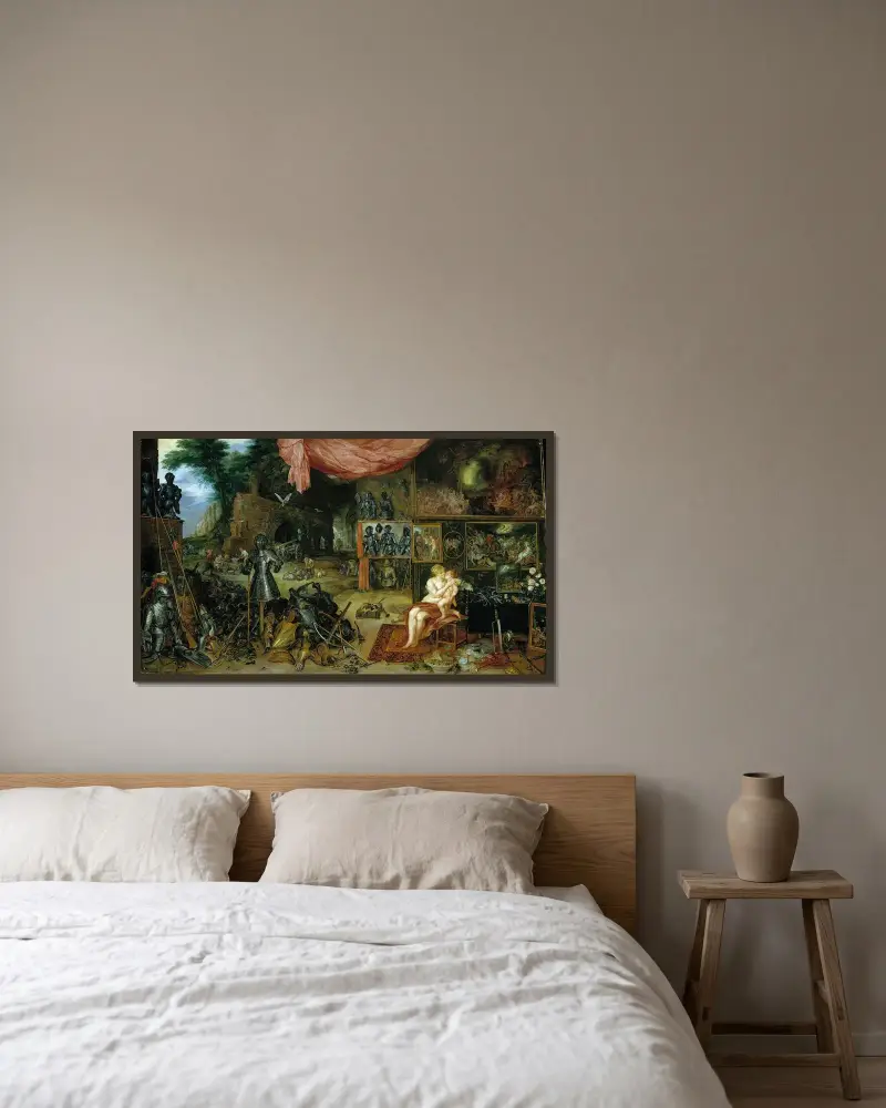 Touch av Peter Paul Rubens inramad på en vägg