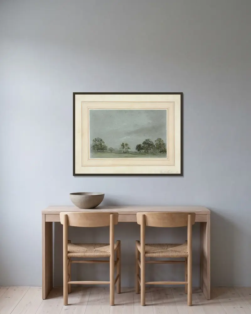 Krajina, Paul Sandby v rámu na stěně