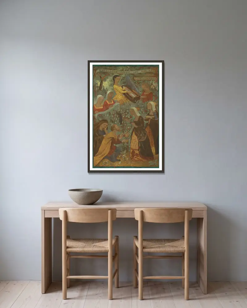 Antilachi leczy chorych pieśniami, Paul Sérusier w ramie na ścianie