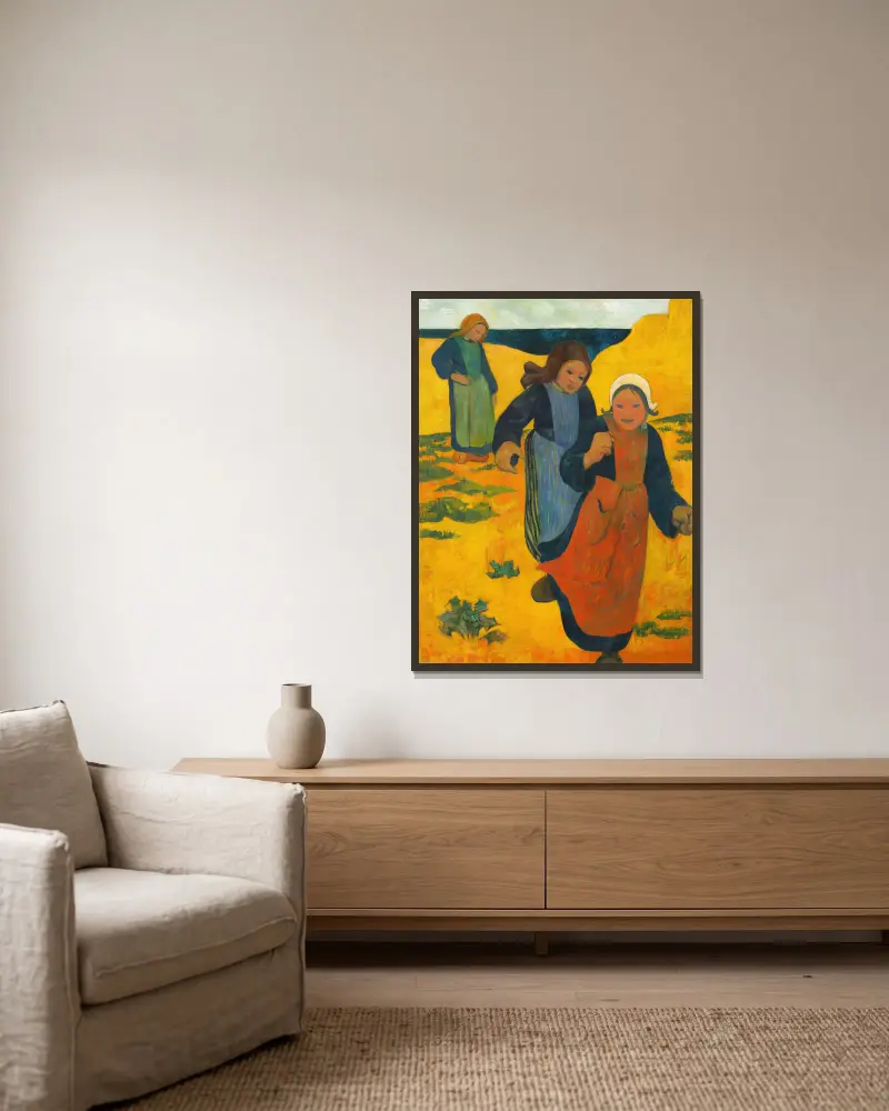 Dívky na velkém písku, Paul Sérusier v rámu na stěně