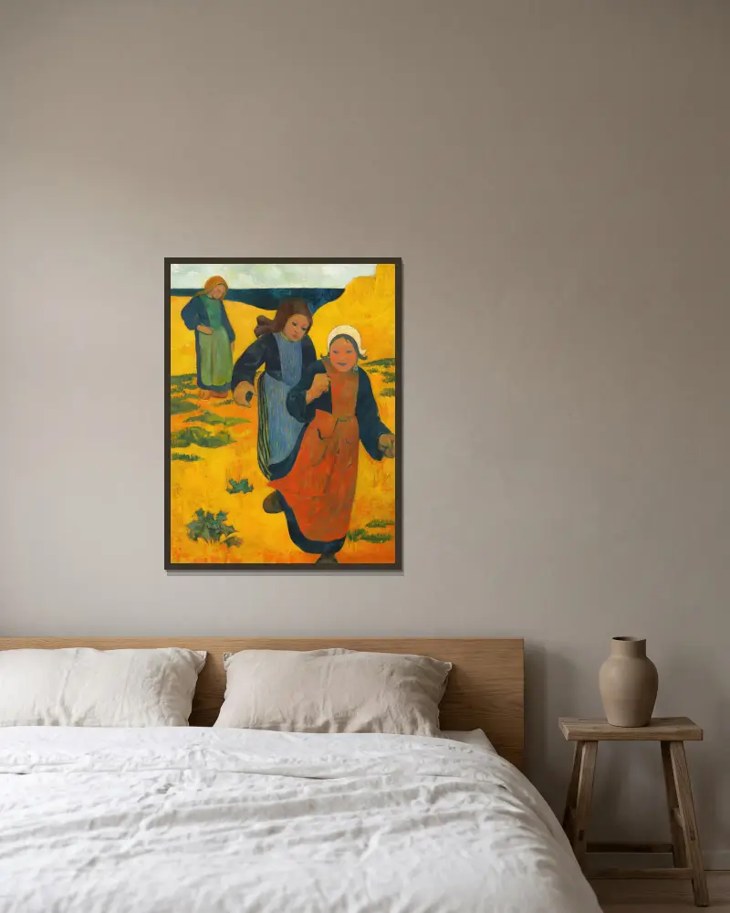 Dívky na velkém písku, Paul Sérusier v rámu na stěně