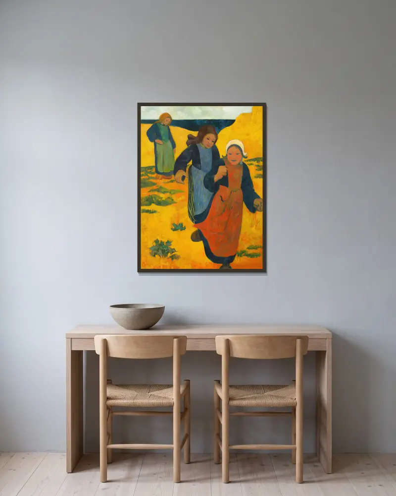 Dívky na velkém písku, Paul Sérusier v rámu na stěně