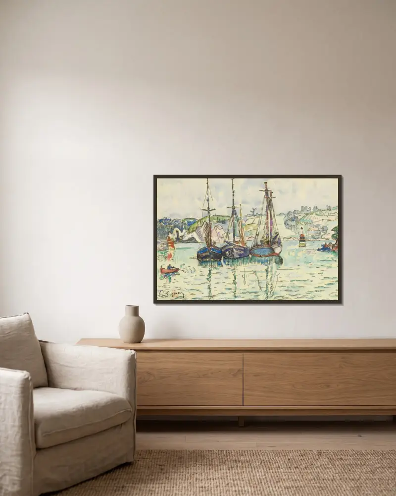 Le Trieux, Paul Signac w ramie na ścianie