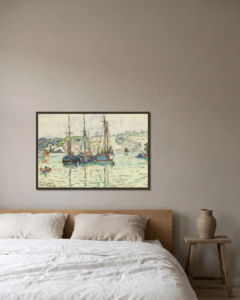Le Trieux, Paul Signac w ramie na ścianie