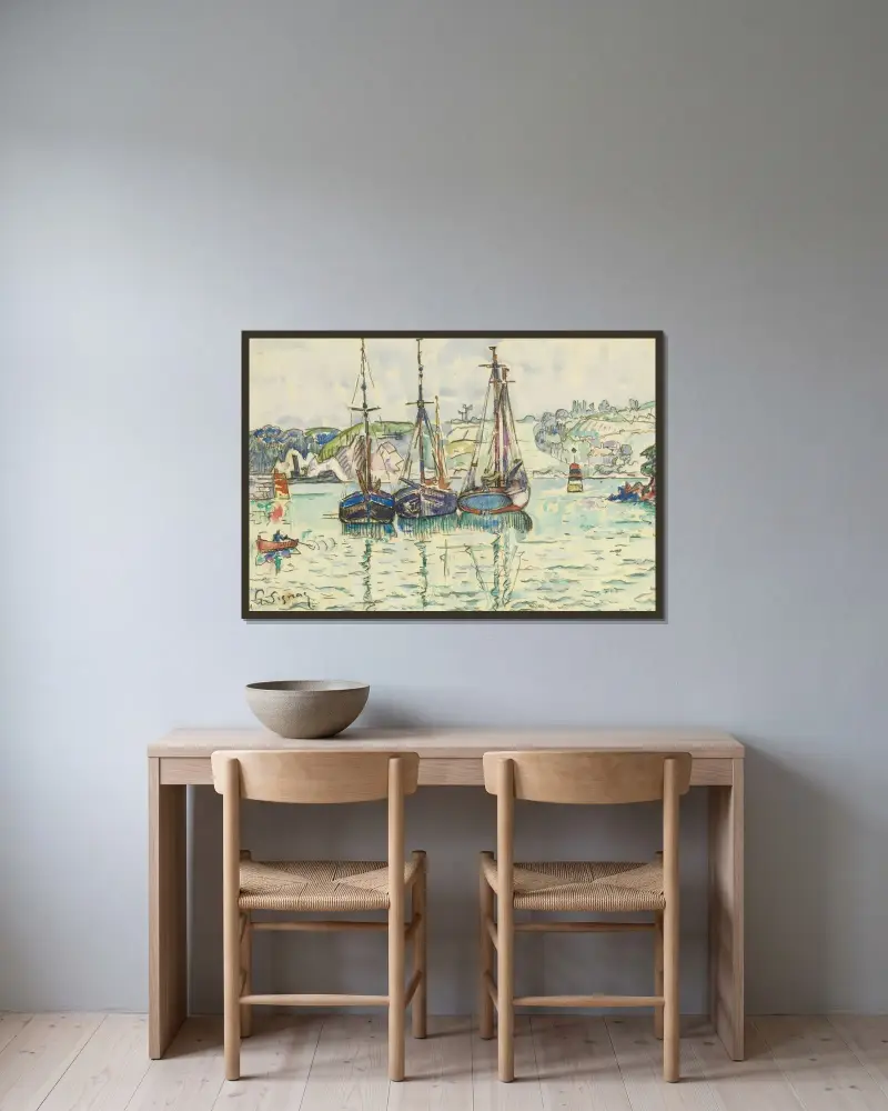 Le Trieux, Paul Signac w ramie na ścianie