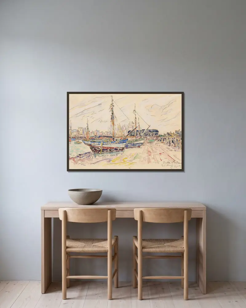 Les Sables d’Olonne, 1929 – Nr. 1 von Paul Signac gerahmt an einer Wand