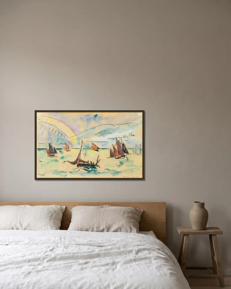 Réville, Paul Signac w ramie na ścianie