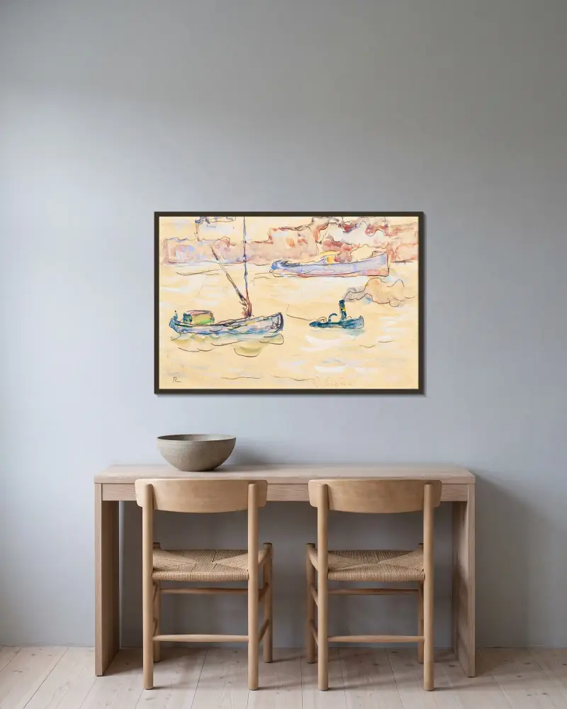 Rotterdam, Paul Signac w ramie na ścianie
