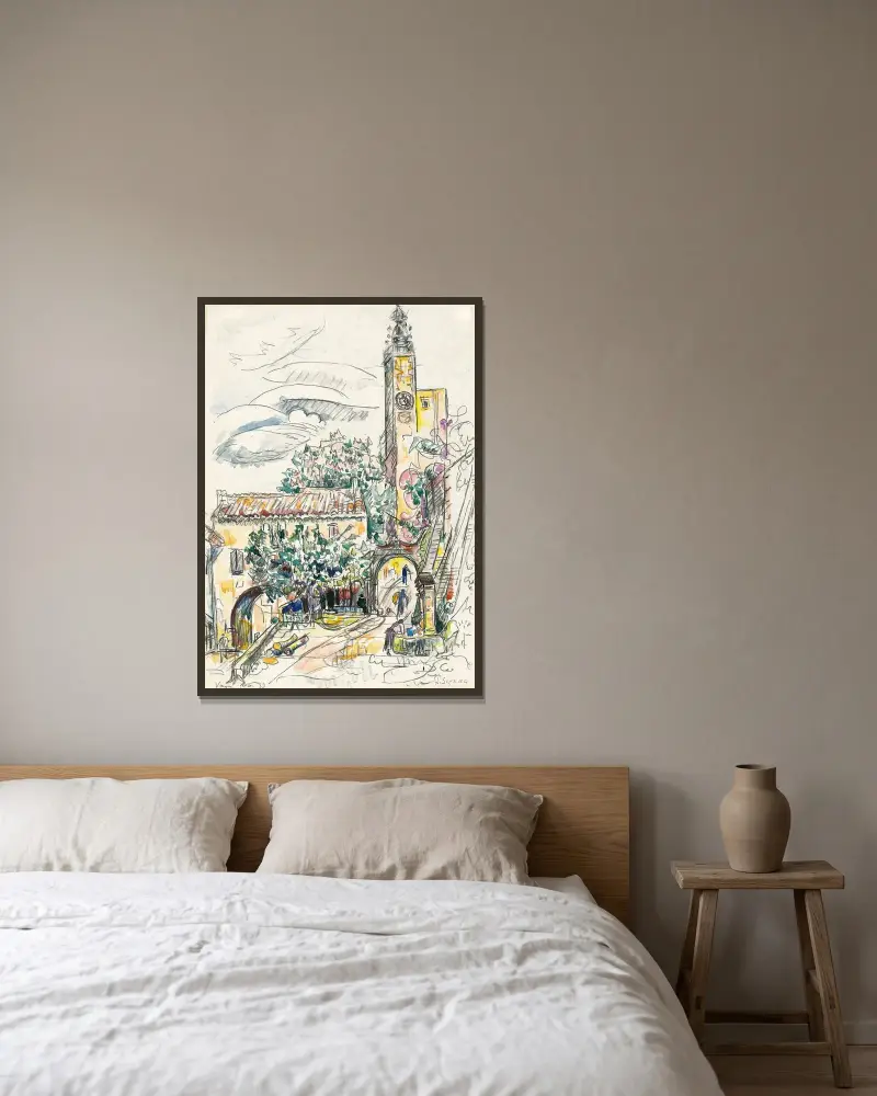 Vaison, Paul Signac v rámu na stěně