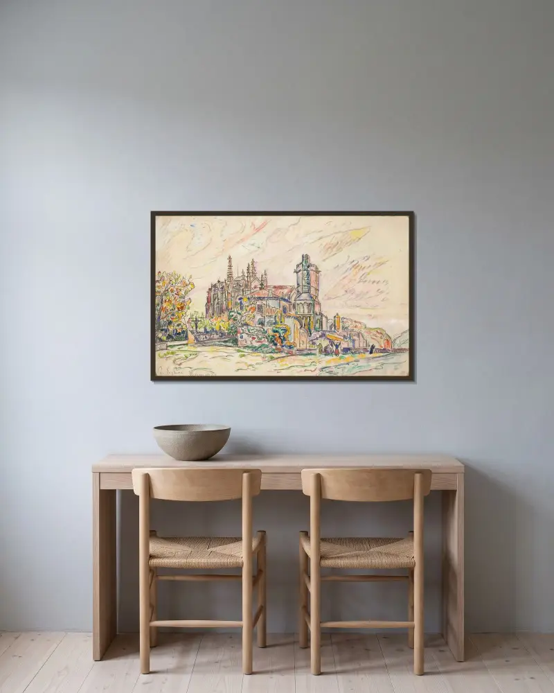 Viviers, 1928, Paul Signac w ramie na ścianie