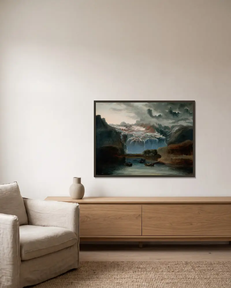 Ledovec Jostedalsbreen, Peder Balke v rámu na stěně