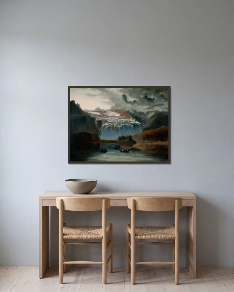 Ledovec Jostedalsbreen, Peder Balke v rámu na stěně