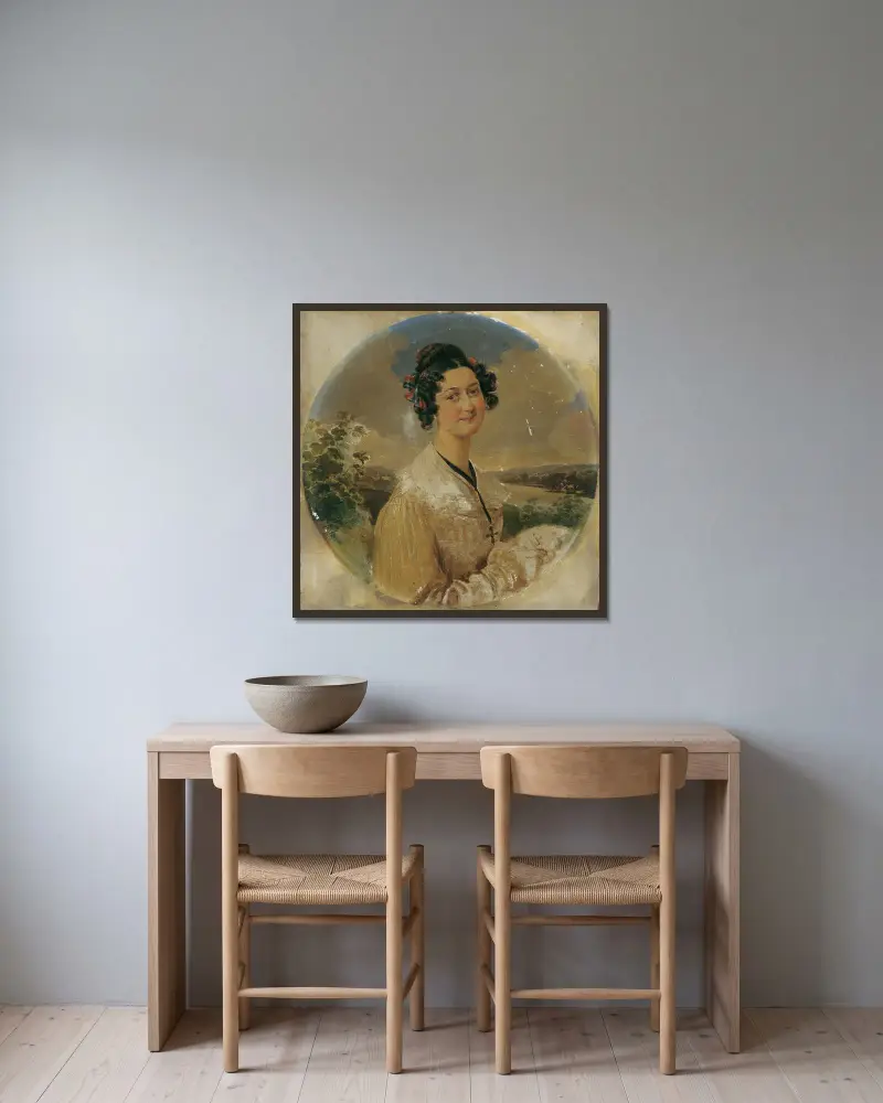 Elisabeth Konopasek, Peter Fendi v rámu na stěně