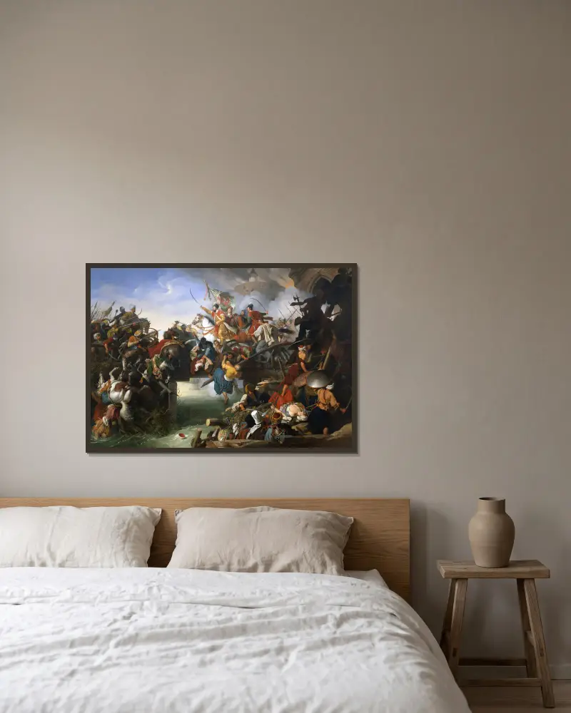 Wypad Zrínyiego z twierdzy Szigetvár, Johann Peter Krafft w ramie na ścianie