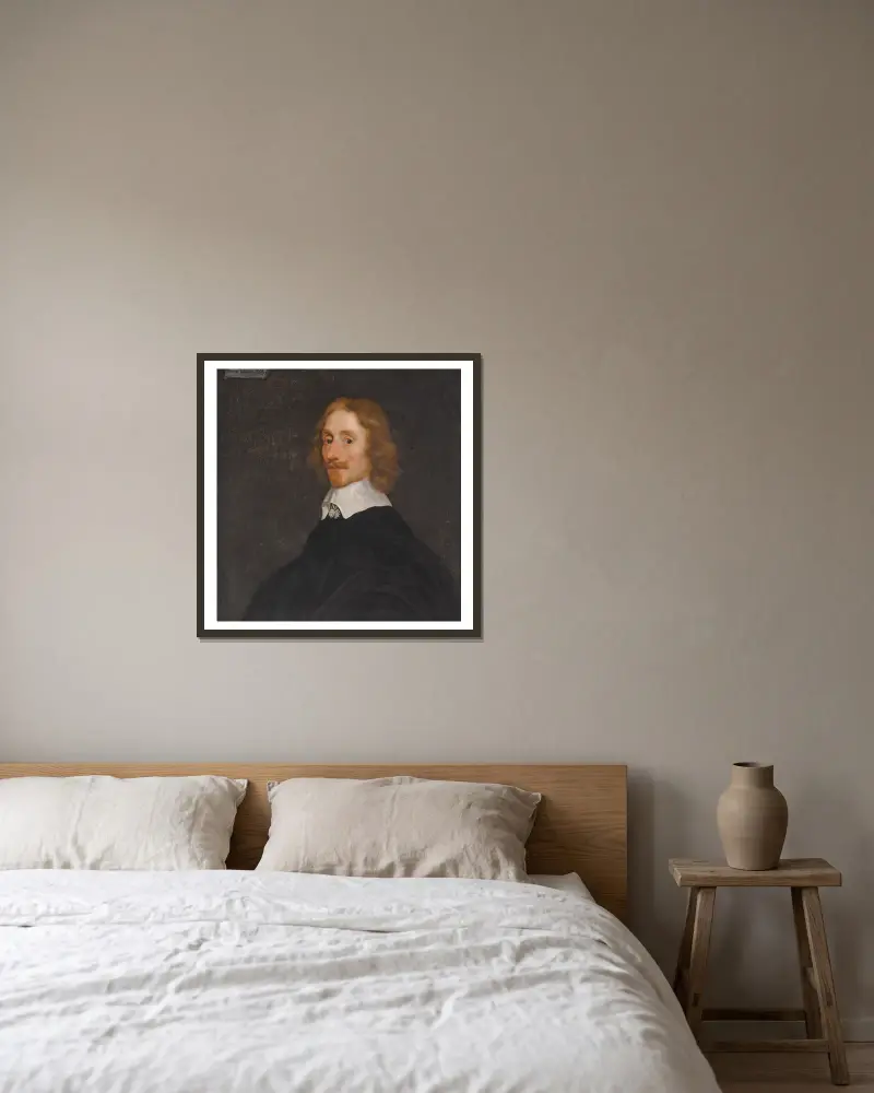 Portrait of Thomas, 1st Earl of Elgin av Sir Peter Lely inramad på en vägg