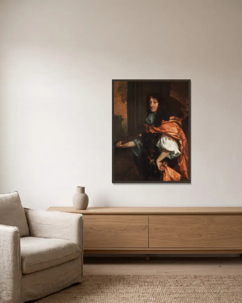 Książę Rupert nad Renem, Sir Peter Lely w ramie na ścianie