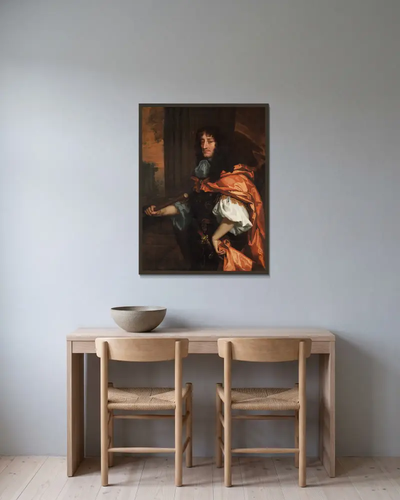 Książę Rupert nad Renem, Sir Peter Lely w ramie na ścianie