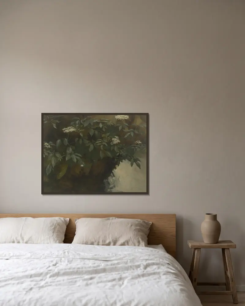Flowering elderberry av Philipp Rumpf inramad på en vägg