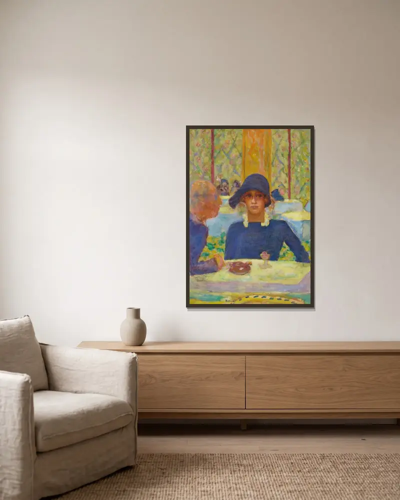 W kasynie, Pierre Bonnard w ramie na ścianie