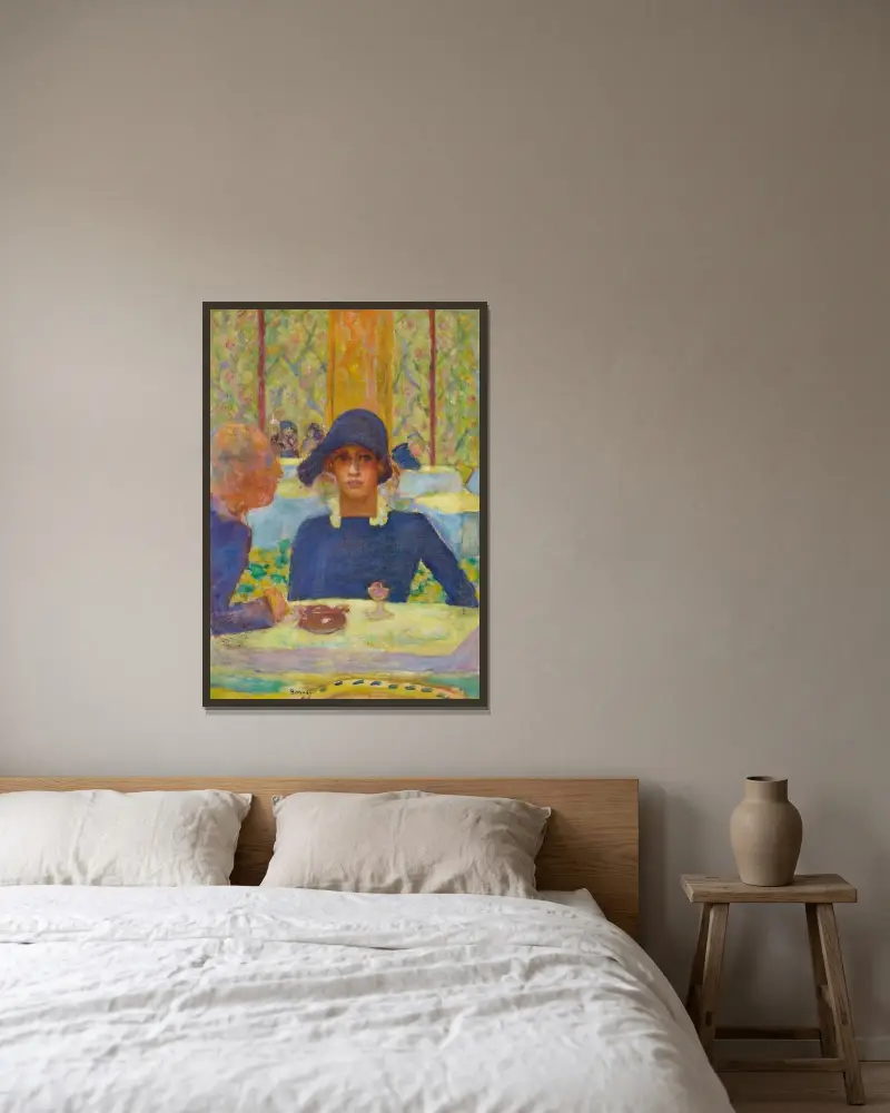 W kasynie, Pierre Bonnard w ramie na ścianie