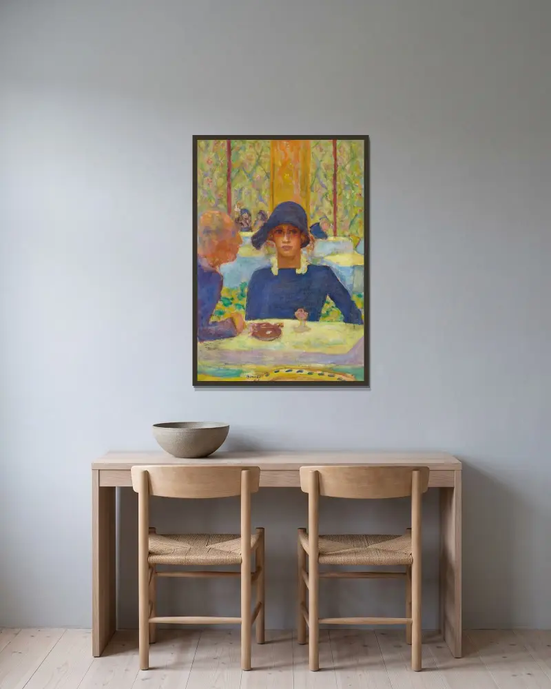 W kasynie, Pierre Bonnard w ramie na ścianie