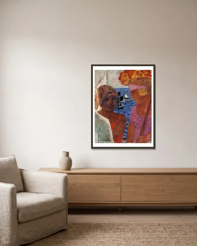 Rozhovor u Arcachonu, Pierre Bonnard v rámu na stěně