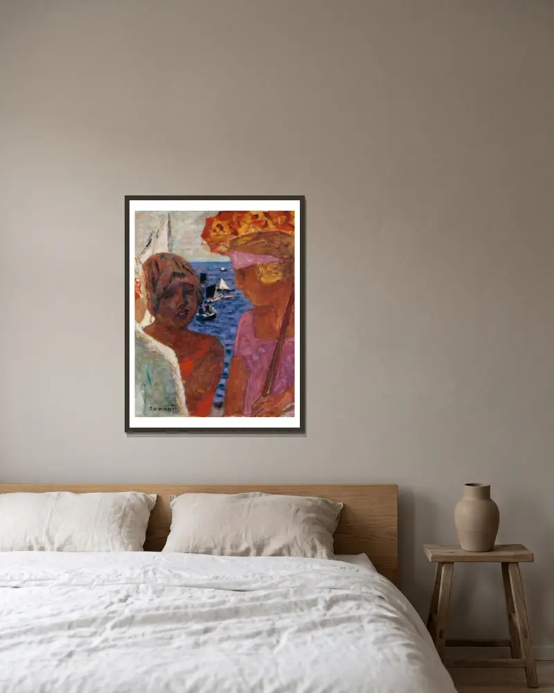 Rozhovor u Arcachonu, Pierre Bonnard v rámu na stěně