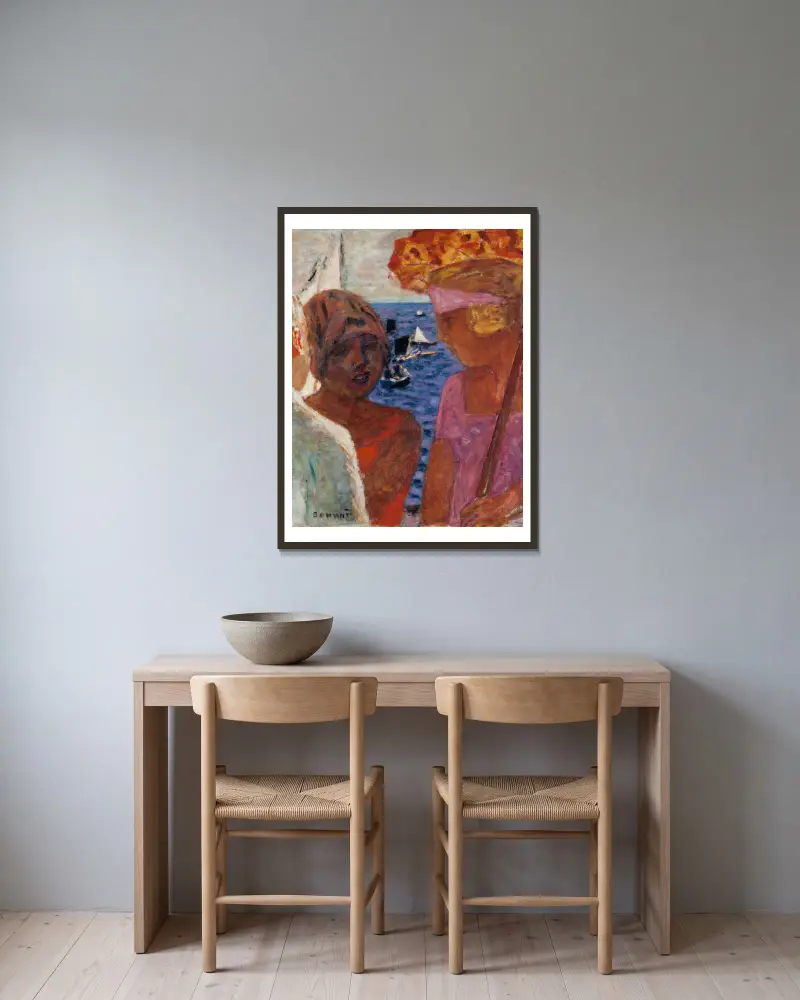 Rozhovor u Arcachonu, Pierre Bonnard v rámu na stěně