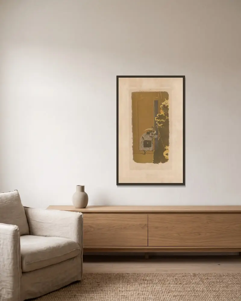 In der Straße von Pierre Bonnard gerahmt an einer Wand
