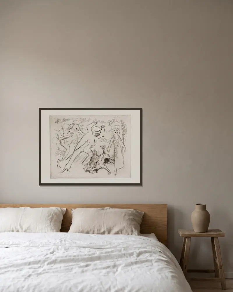 Dingo 2 av Pierre Bonnard inramad på en vägg