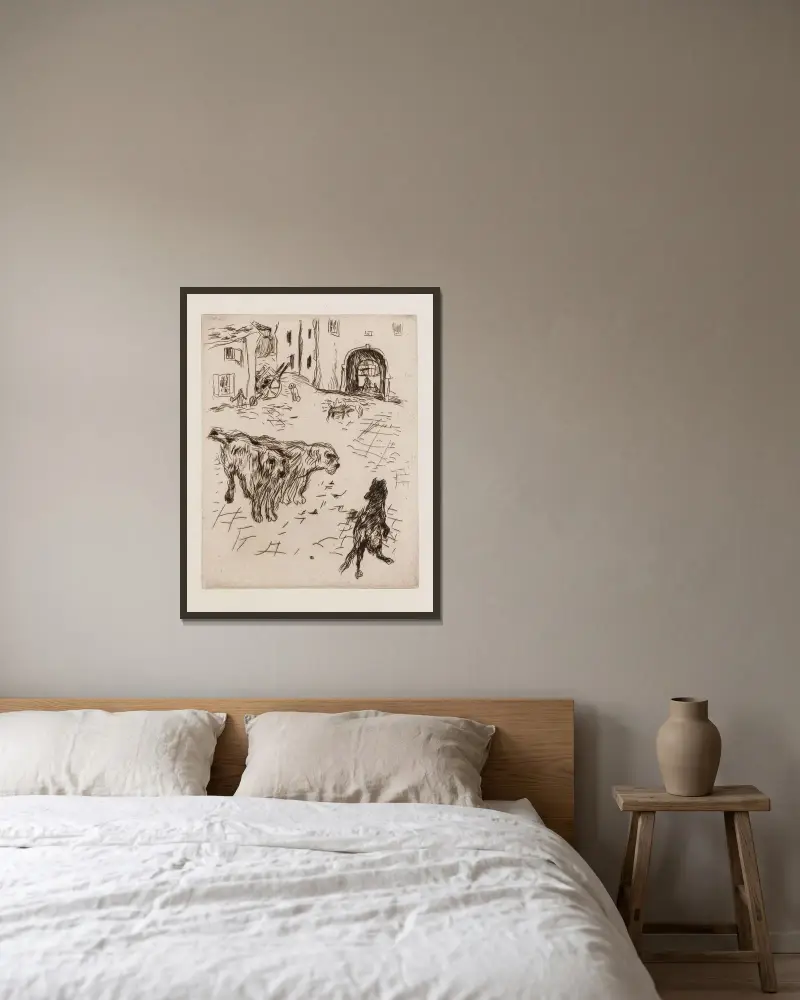 Dingo, 1924 – Nr. 2, Pierre Bonnard v rámu na stěně