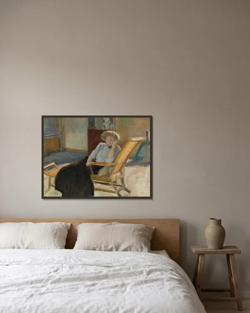Sedící žena, Pierre Bonnard v rámu na stěně