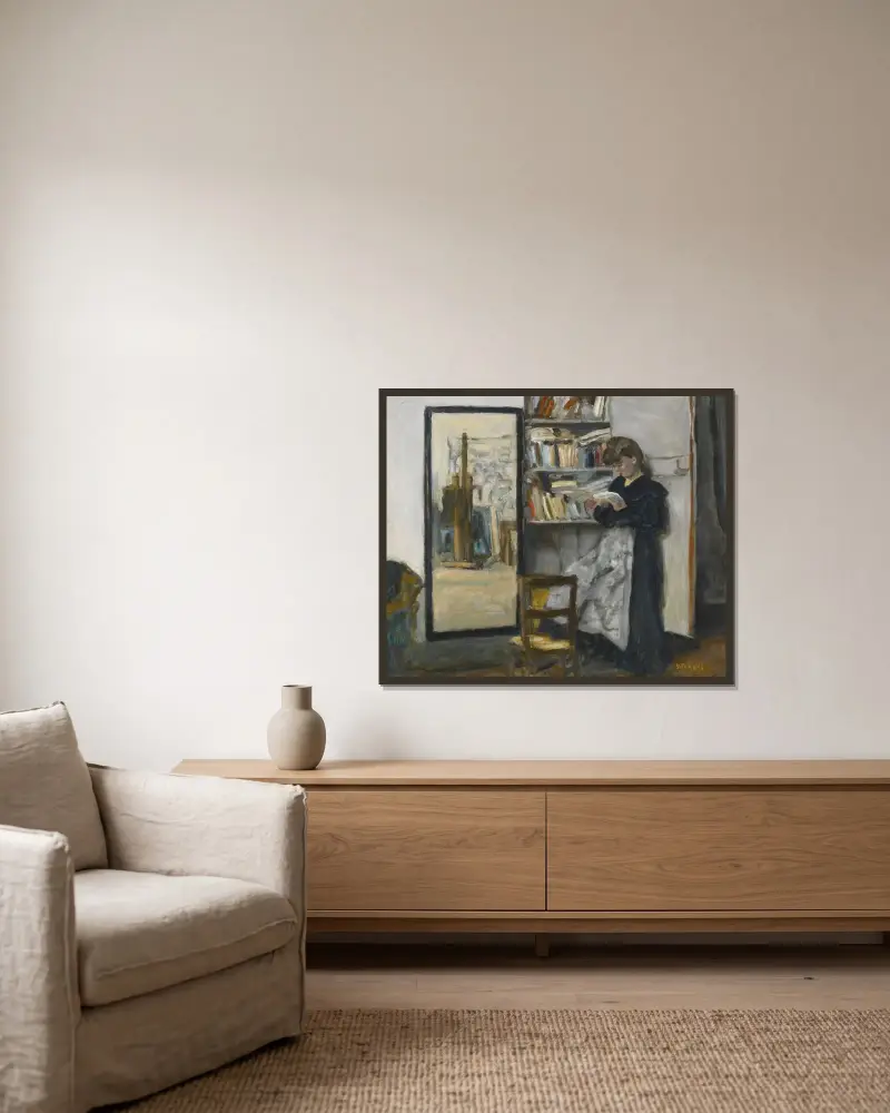 Lektura, Pierre Bonnard w ramie na ścianie