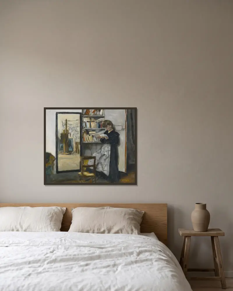 Lektura, Pierre Bonnard w ramie na ścianie