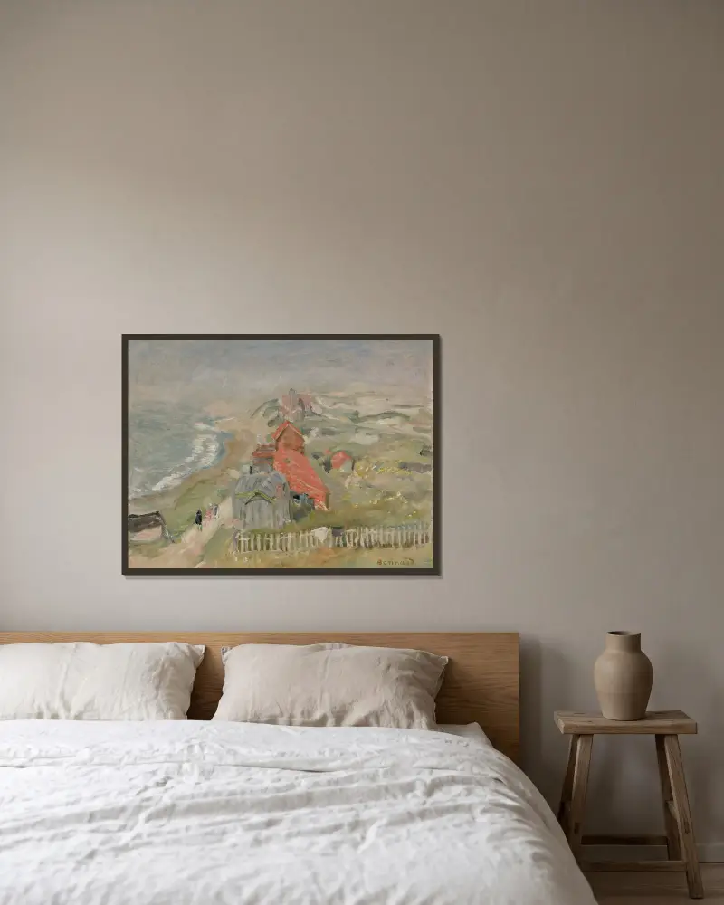 Huset vid vägen eller Hus på klippan av Pierre Bonnard inramad på en vägg