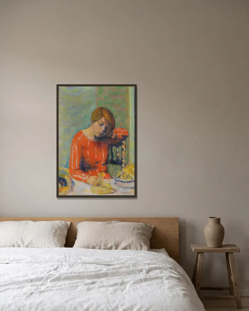 Pruhovaná blůza, Pierre Bonnard v rámu na stěně